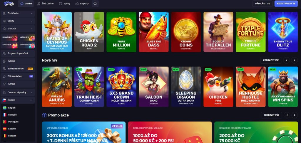 Obrázek online kasina SpinAura s rozsáhlým uvítacím balíčkem až 15 000 € a 350 free spinů rozdělenými mezi první čtyři vklady